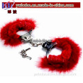 Toys Valentine's Day Fun Novelty Fluffy Handcuffs & Keys Red (V1014)